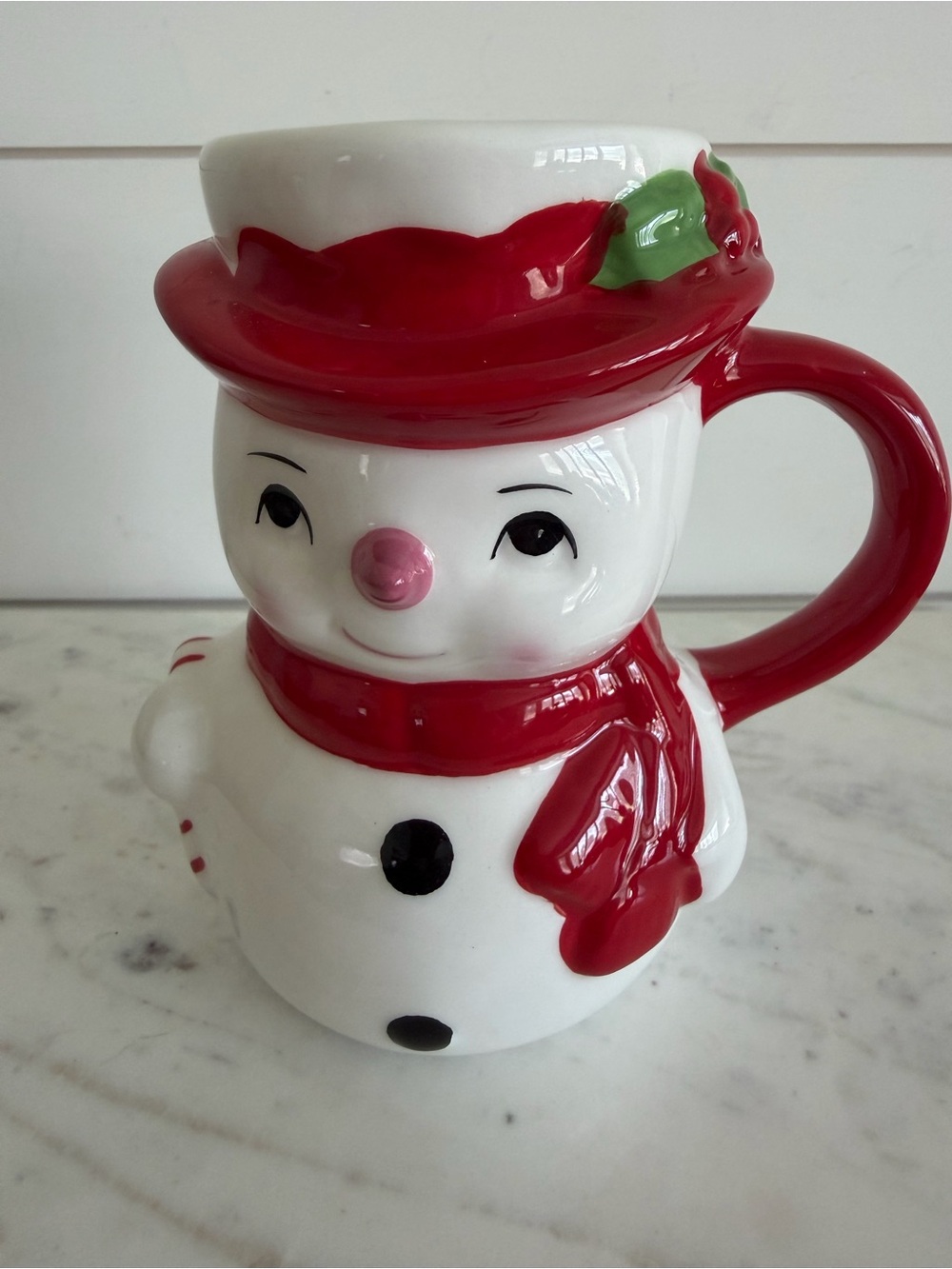 Pottery Barn Snowman Mug